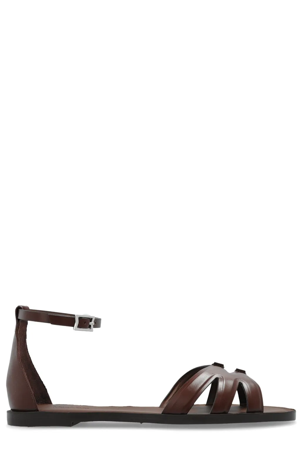 Max Mara Buckle Detailed Open Toe Sandals