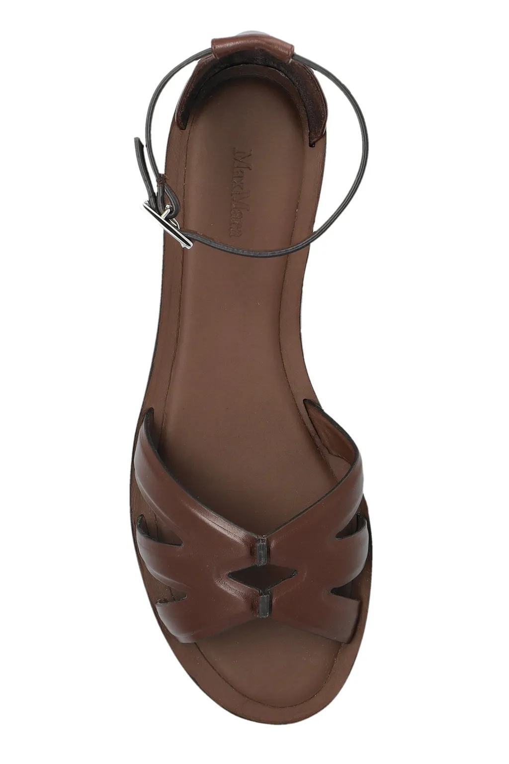 Max Mara Buckle Detailed Open Toe Sandals