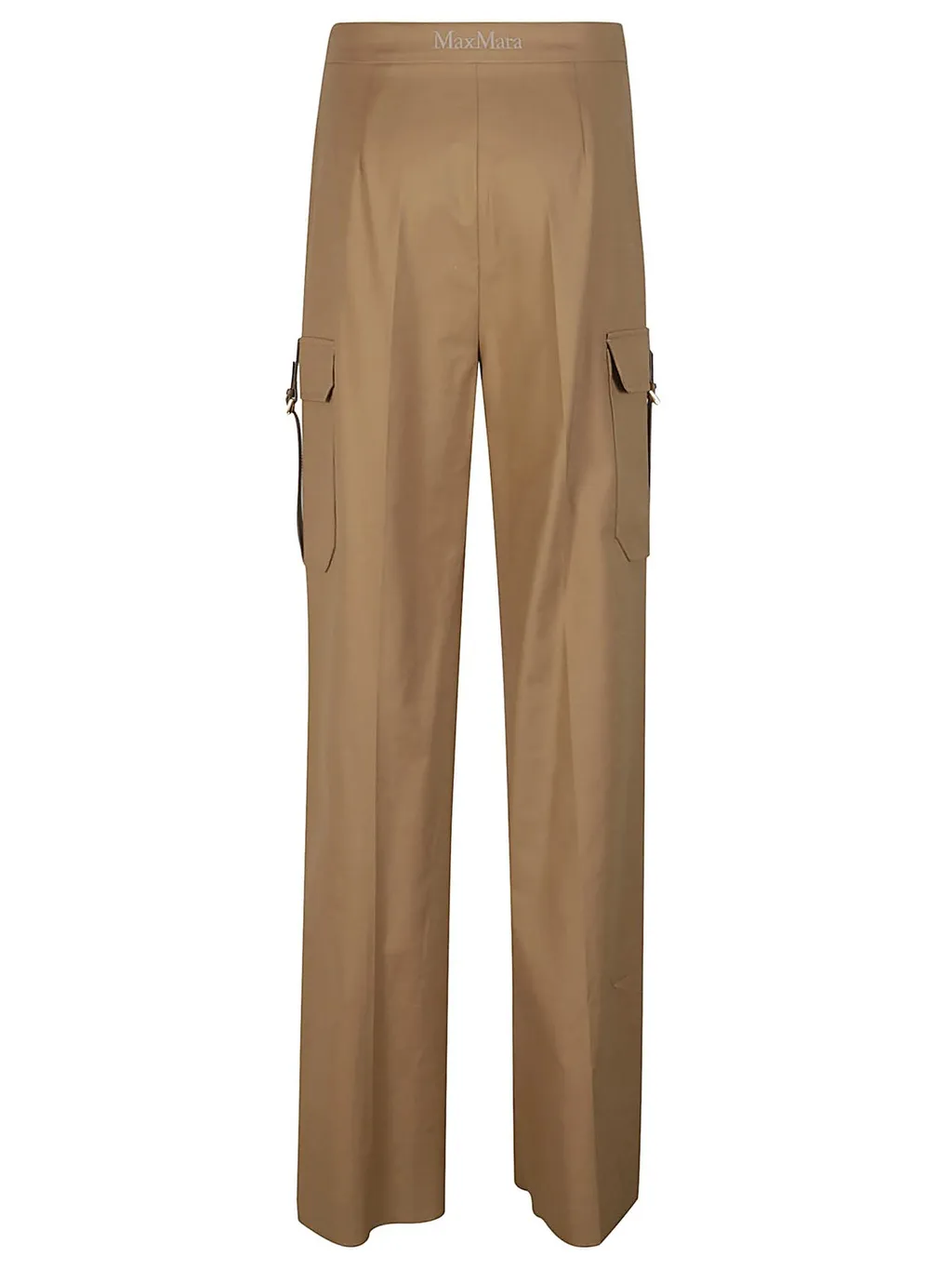 Max Mara Buckle Detailed Straight Leg Pants