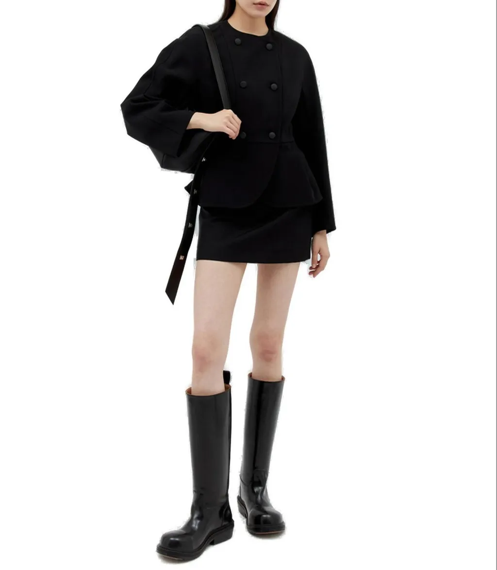 Max Mara Double-Breasted Long-Sleeved Jacket