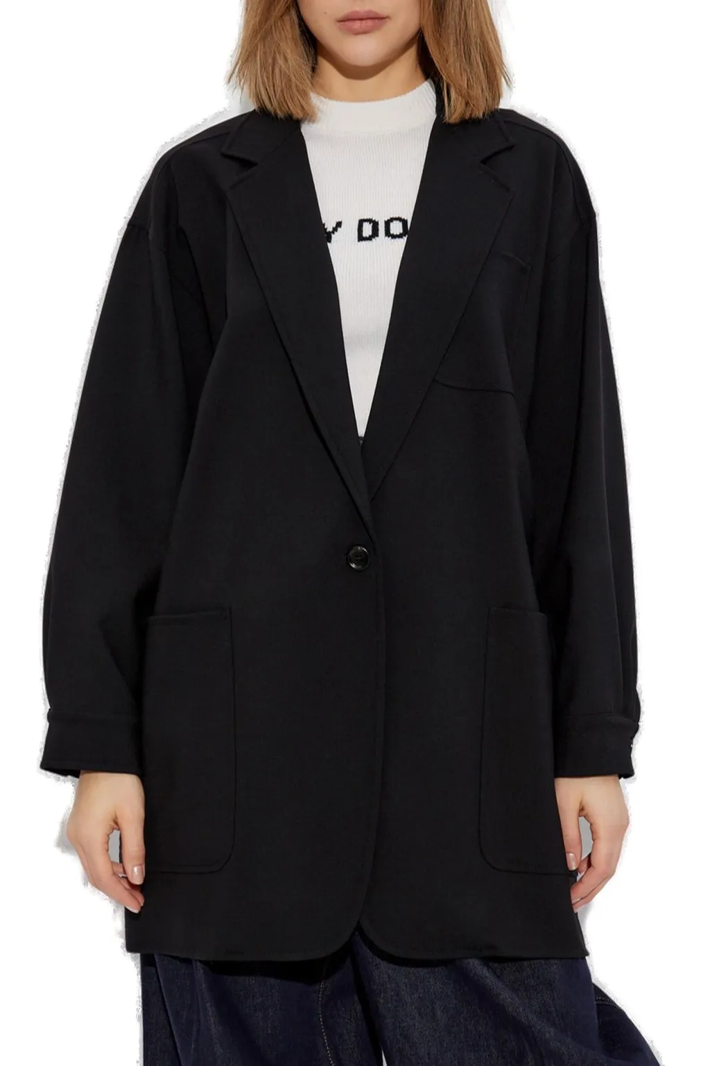 Max Mara Orlaya Single-Breasted Long-Sleeved Jacket