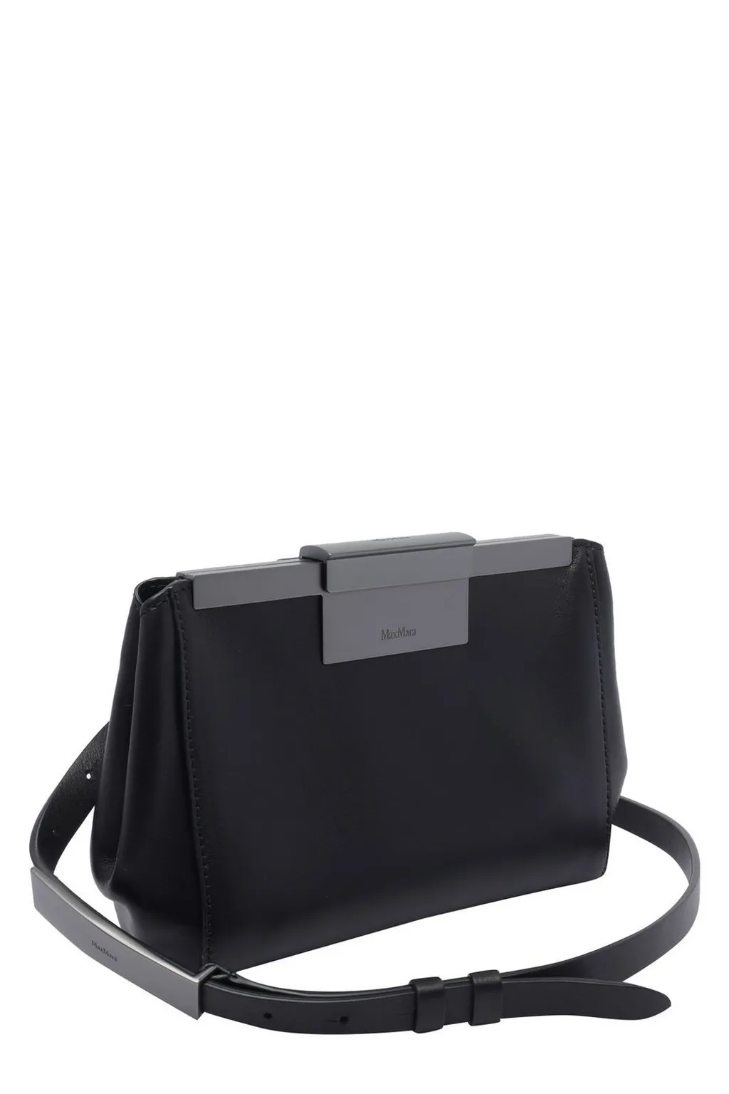 Max Mara Logo Engraved Clutch Bag
