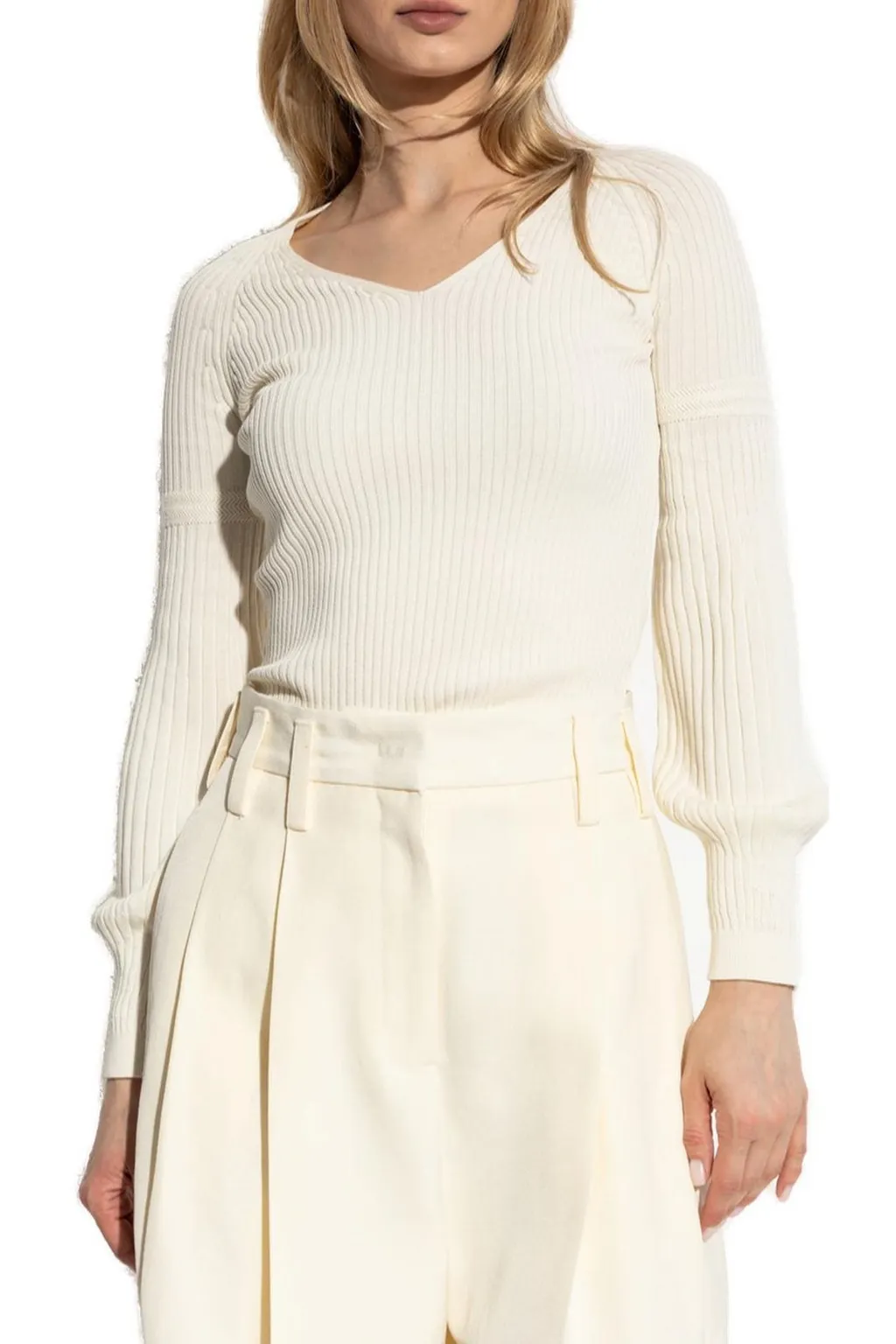 Max Mara Gioisa V-Neck Long-Sleeved Jumper