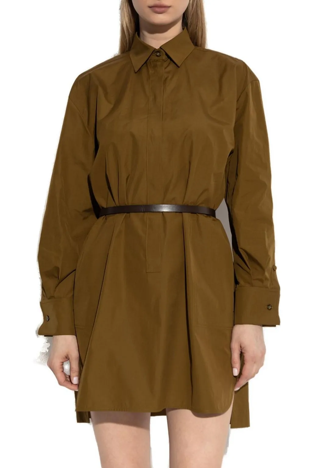 Max Mara Alcade Long-Sleeved Shirt Dress