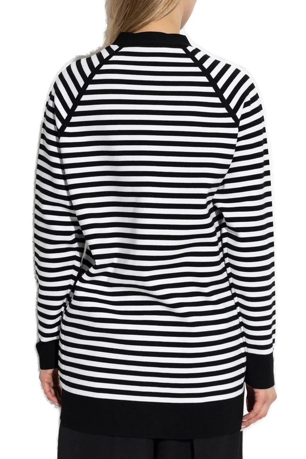 Max Mara Kiss Striped Button-Up Cardigan