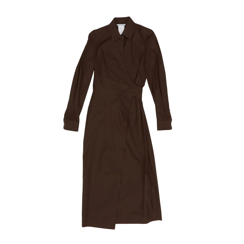 Max Mara Agrume Wrap Long-Sleeved Dress