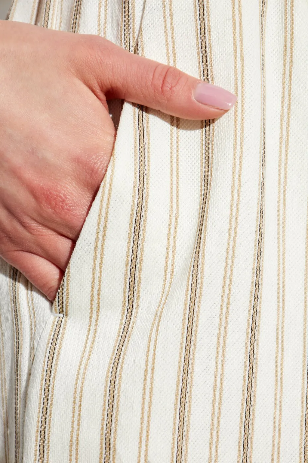 Max Mara Striped Elastic-Waist Pants