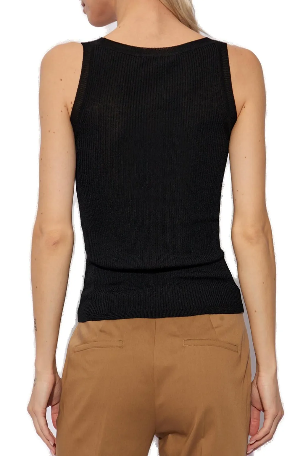 Max Mara Zemira Ribbed Sleeveless Top