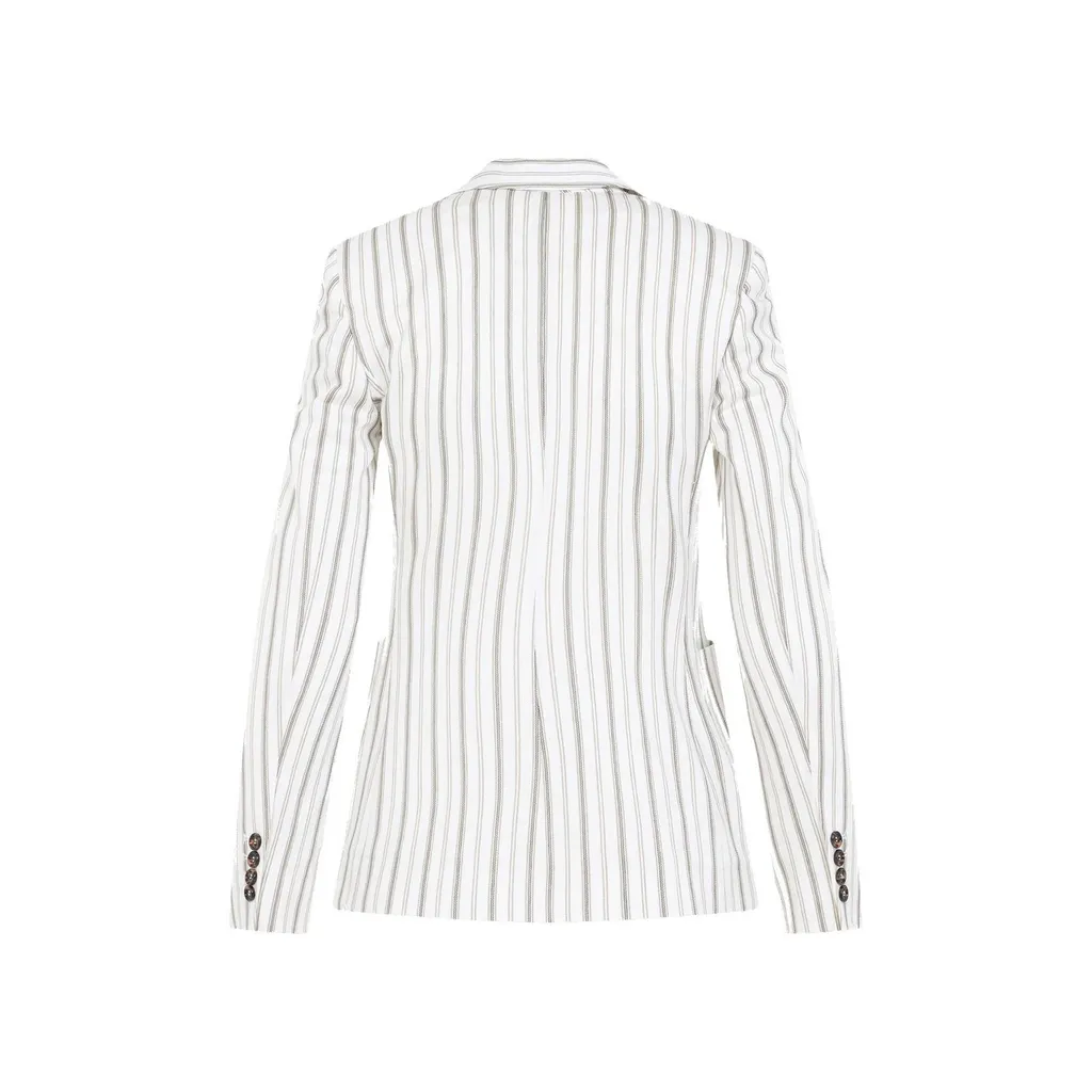 Max Mara Pensile Double-Breasted Striped Jacket