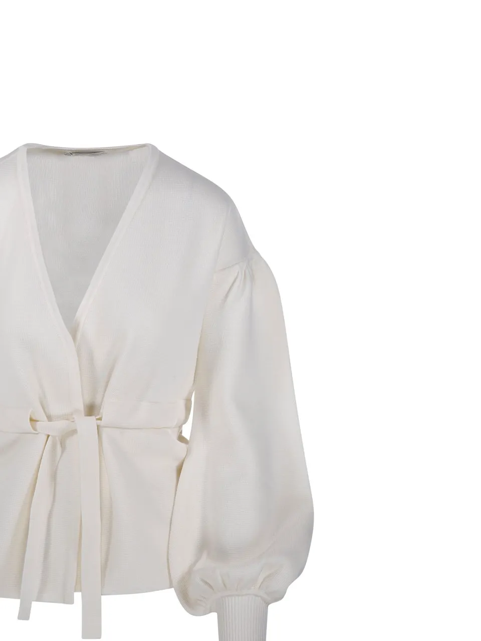 Max Mara Tiberio V-Neck Tassel Detailed Cardigan