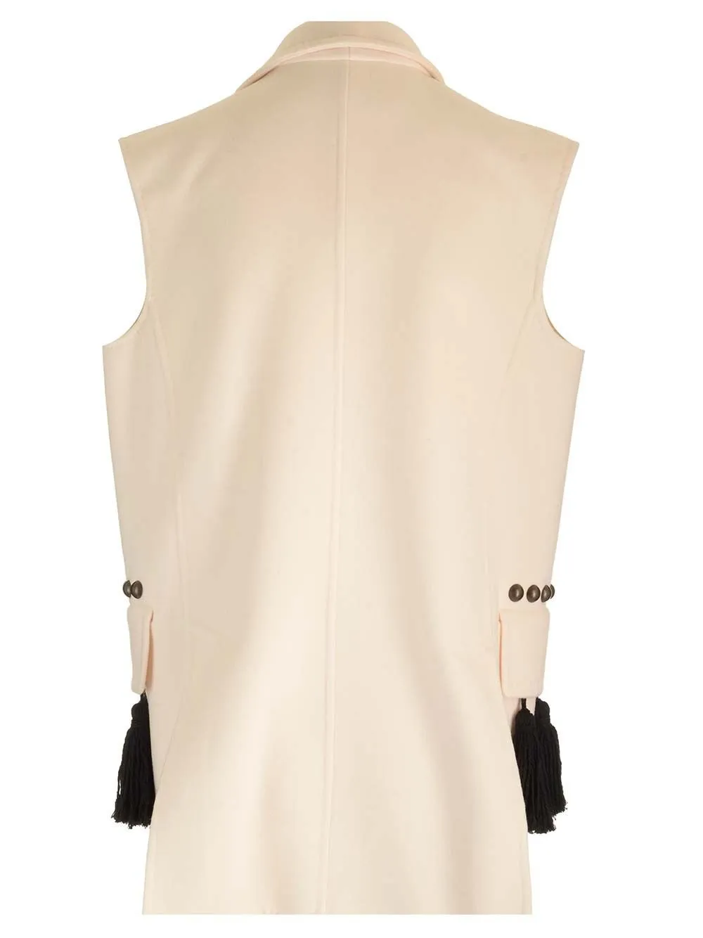 Max Mara Tassle Detailed V-Neck Gilet