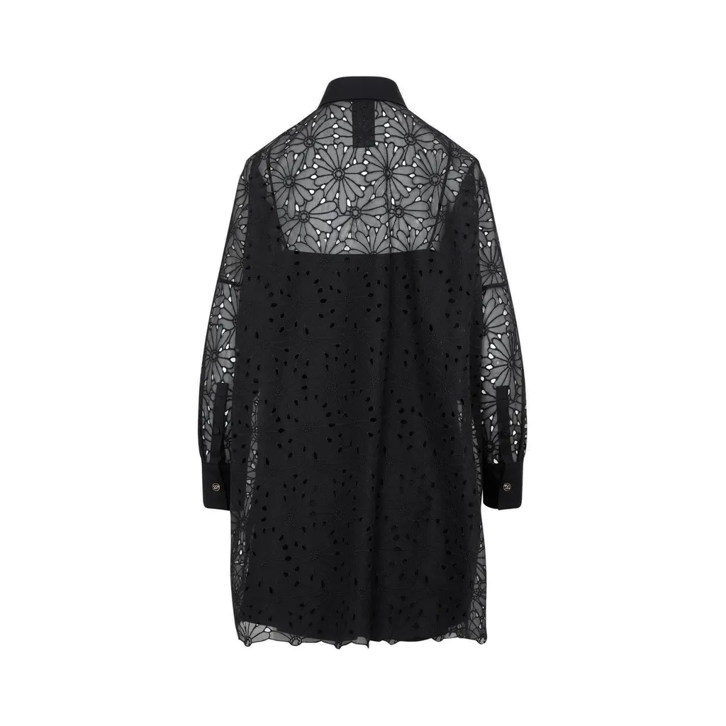 Max Mara Embroidered Contrasted Dress