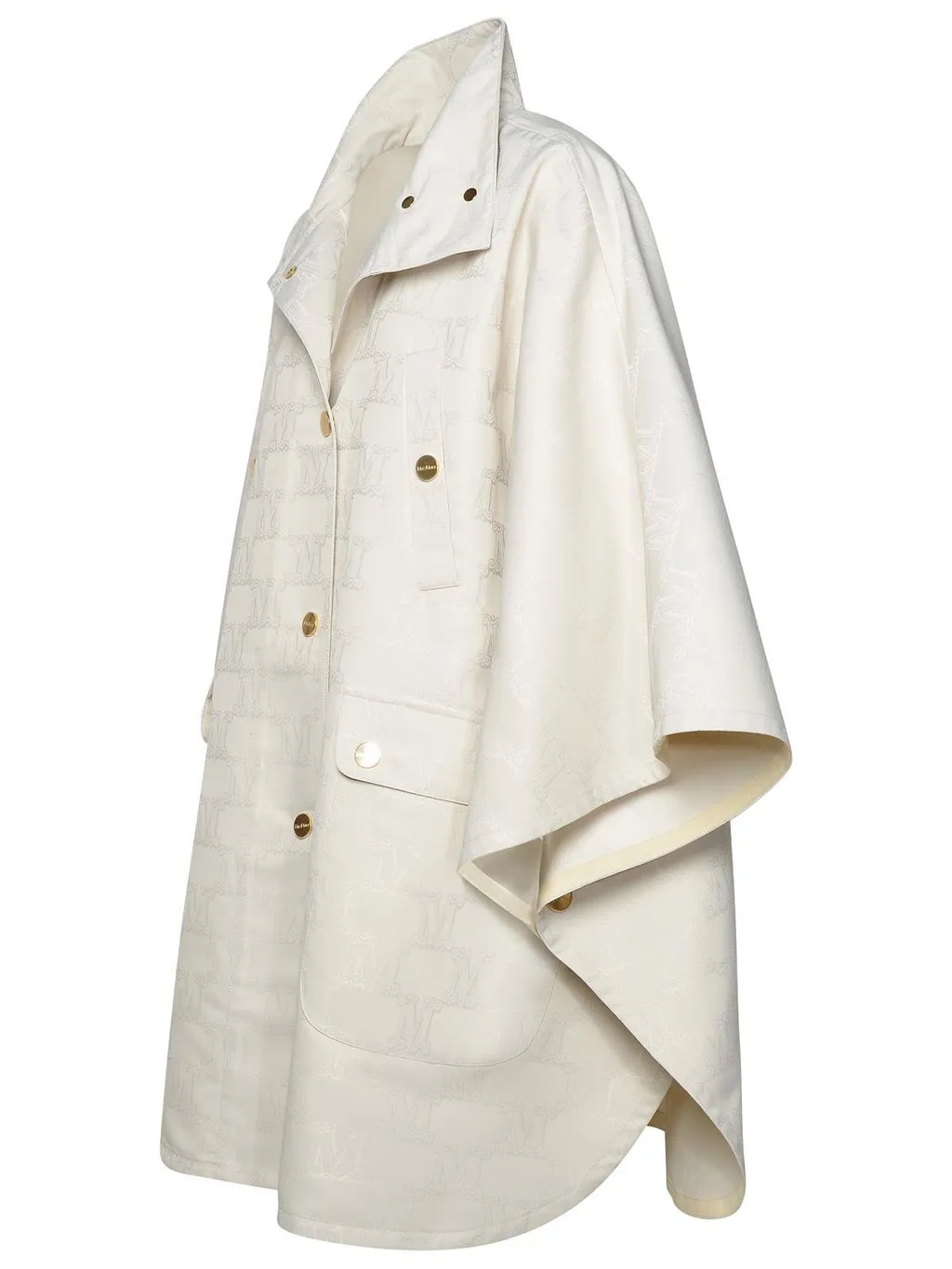 Max Mara Monogrammed Button-Up Coat