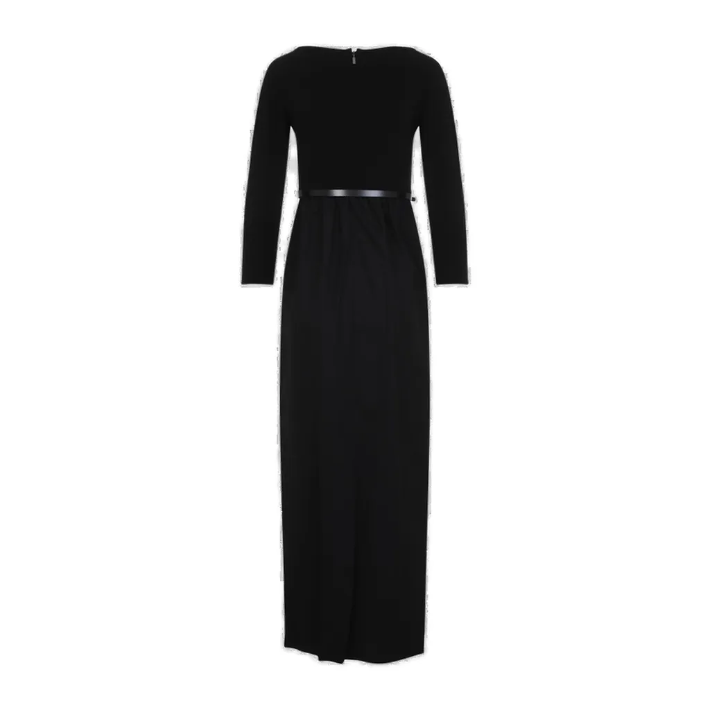 Max Mara Kaiser Belted Long-Sleeved Dress