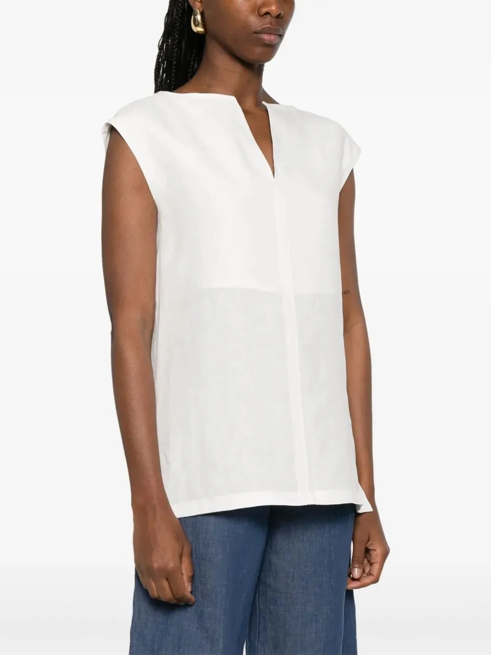 Max Mara Sleeveless Tunic Top