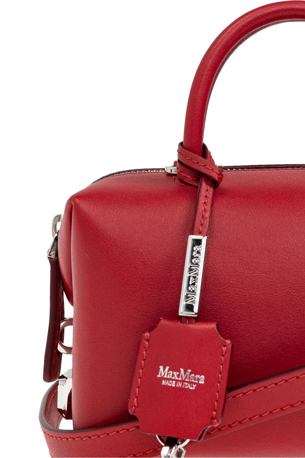 Max Mara Logo Stamp Zip-Up Tote Bag