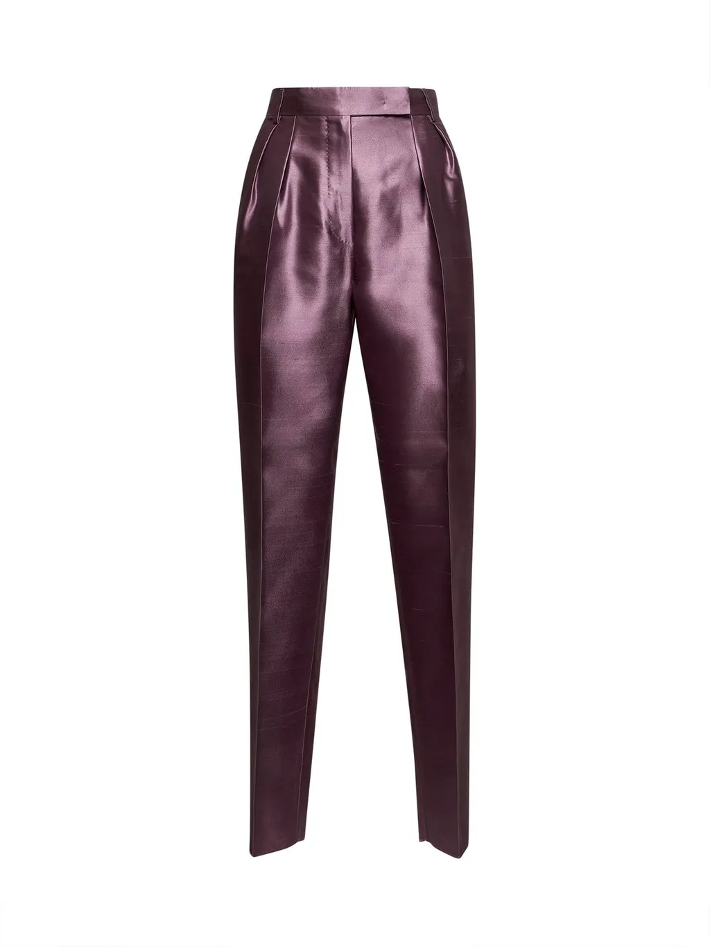 Max Mara Adige Pleat Detailed Satin Trousers