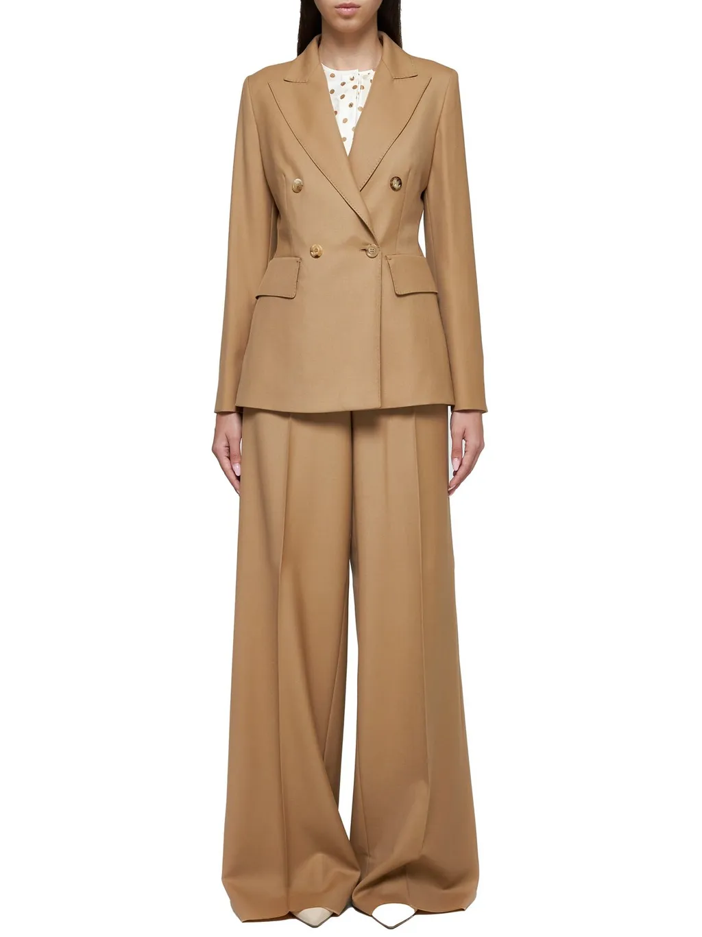 Max Mara Senna Wide Leg Palazzo Pants