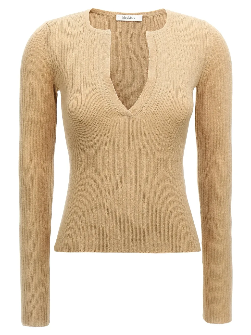 Max Mara Urlo Ribbed Long-Sleeve Sweater