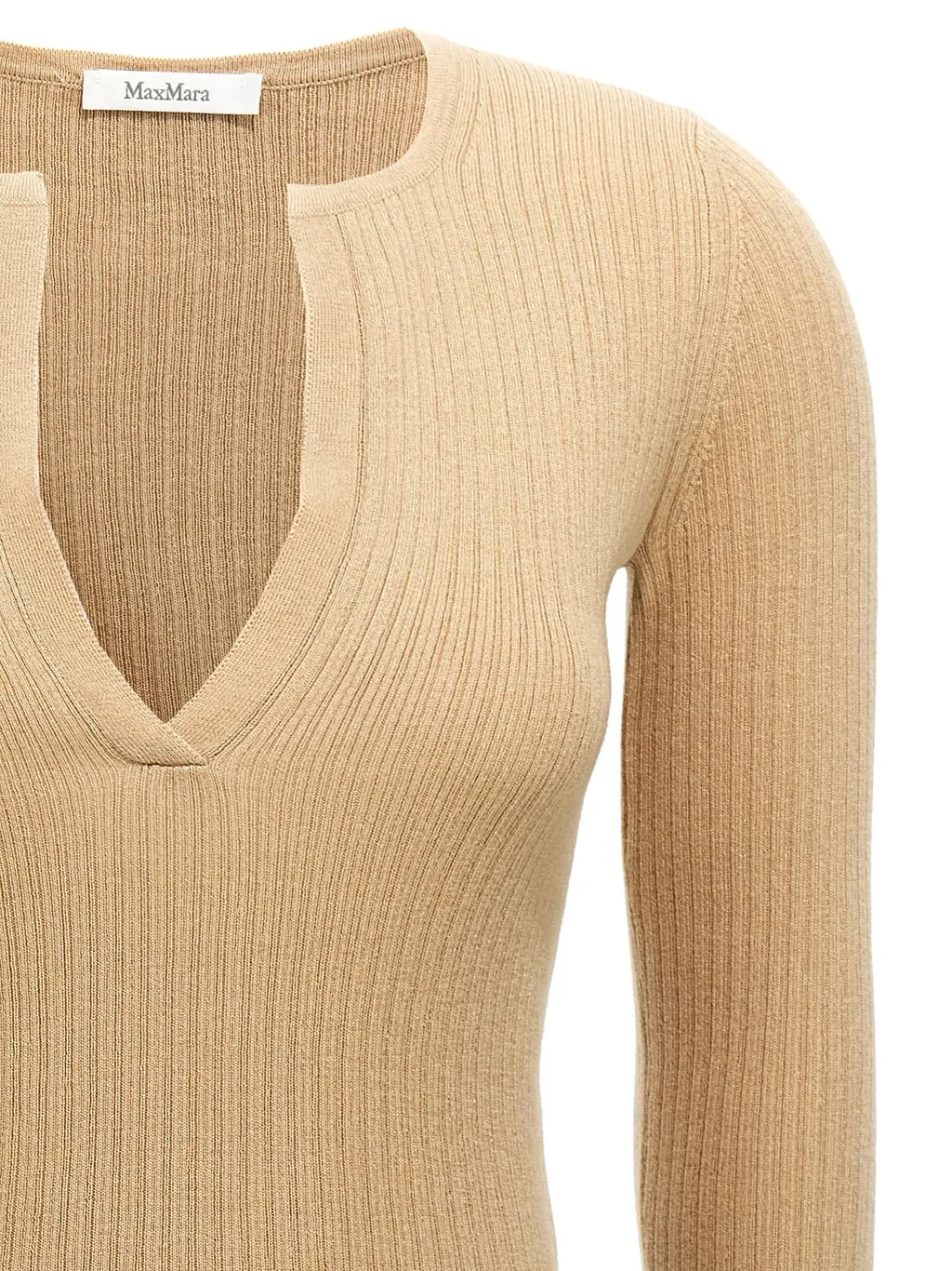 Max Mara Urlo Ribbed Long-Sleeve Sweater