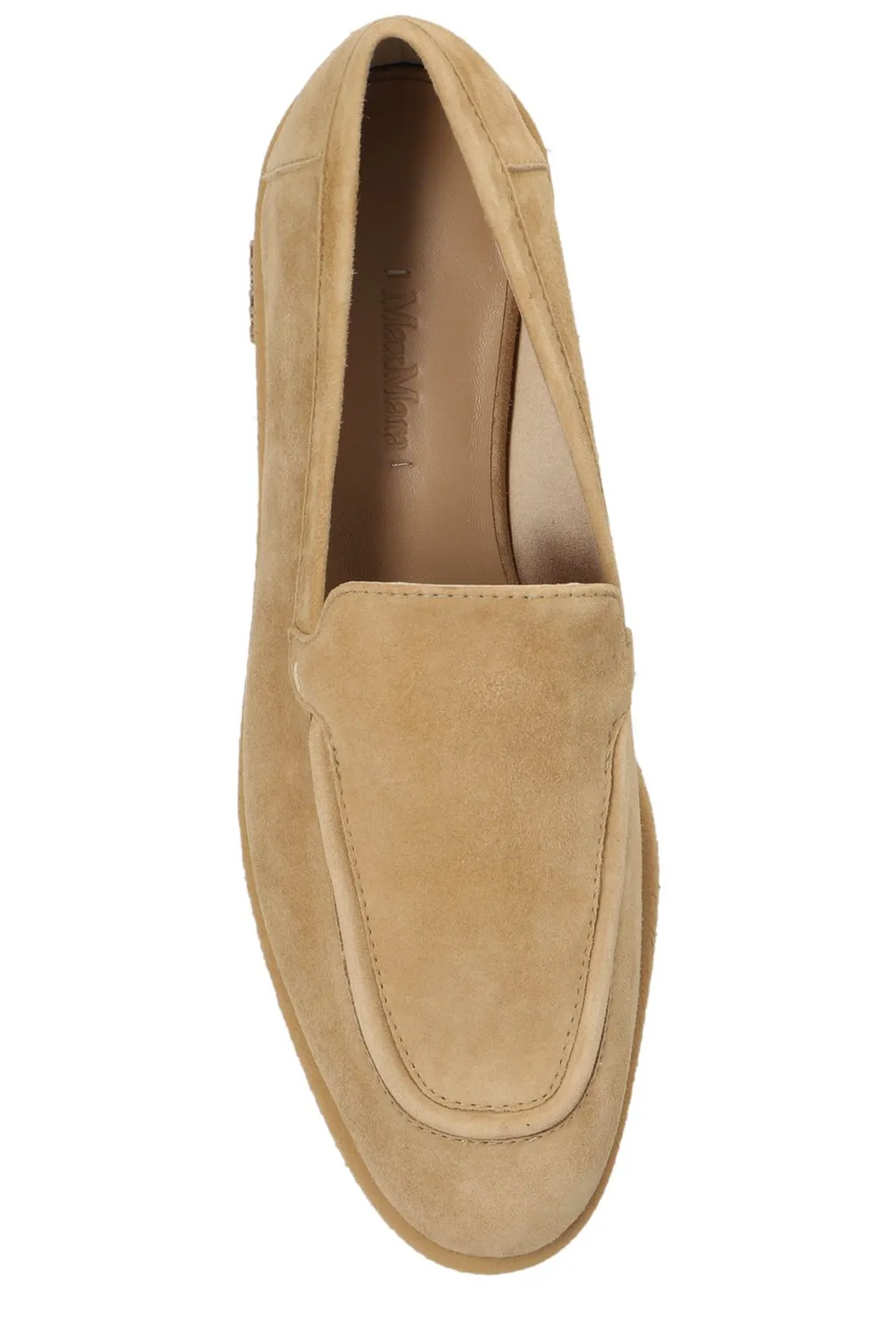 Max Mara Logo Plaque Slip-On Flat Shoes