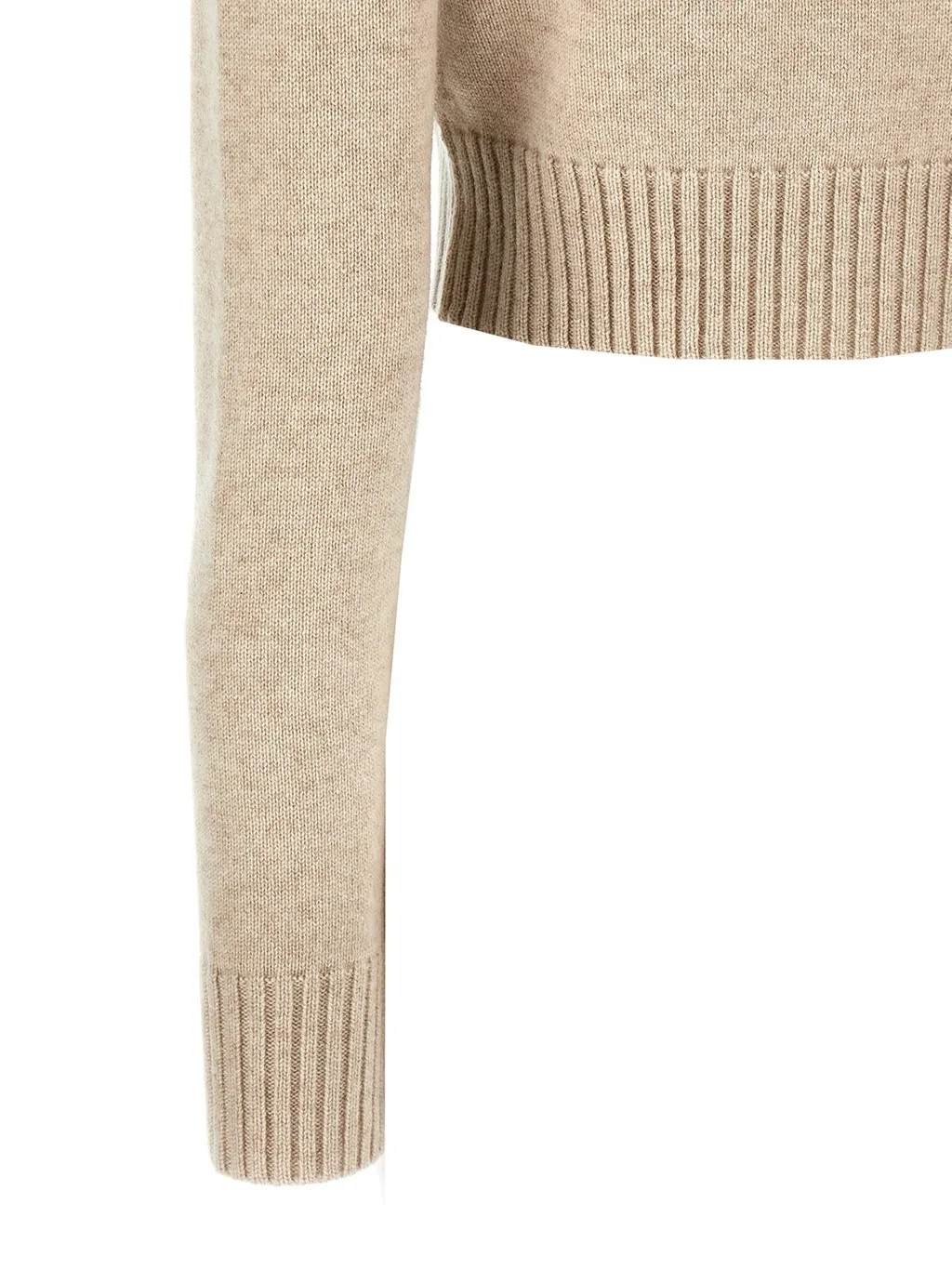 Max Mara Angri Cropped Long-Sleeve Sweater