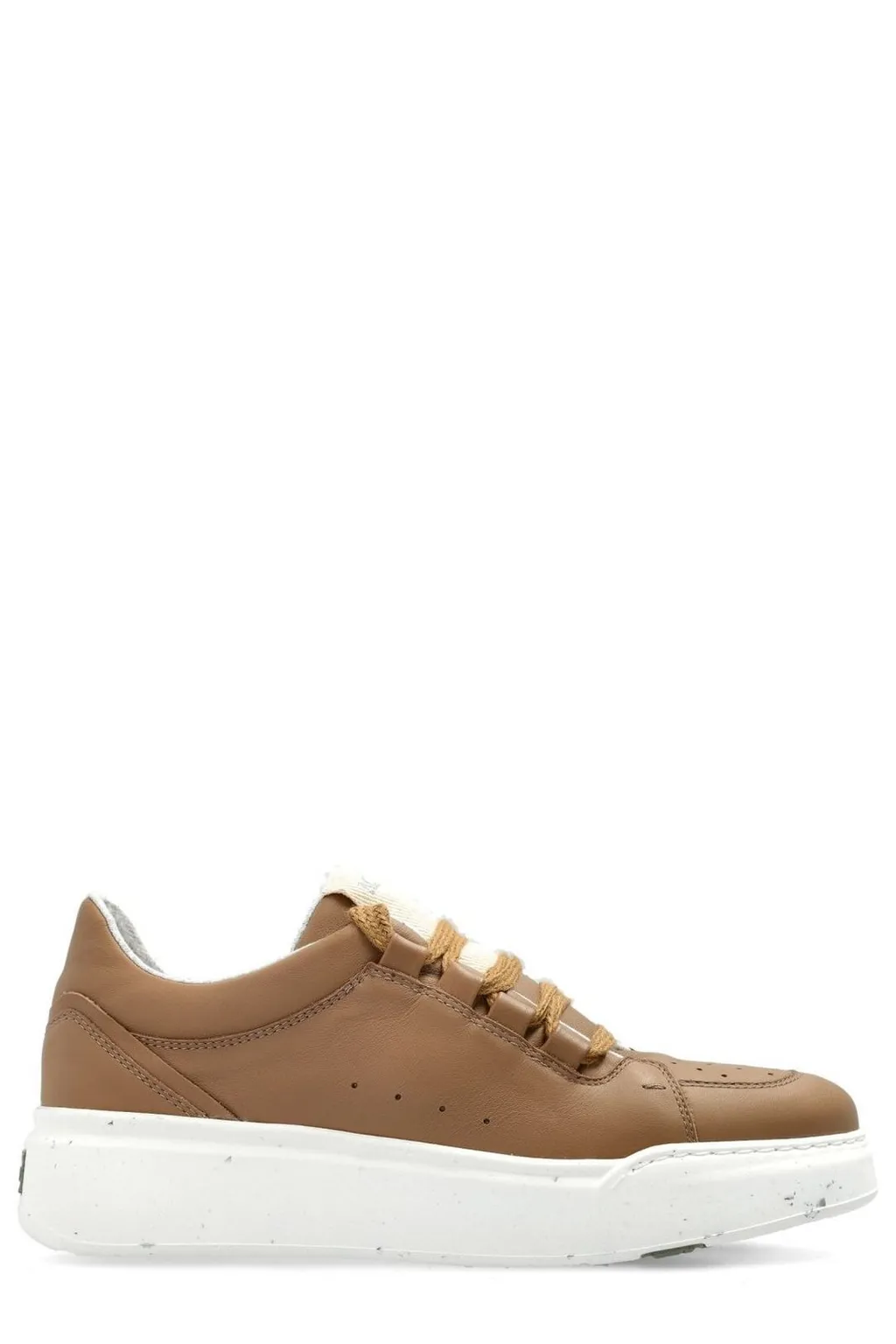 Max Mara Logo Patch Lace-Up Sneakers