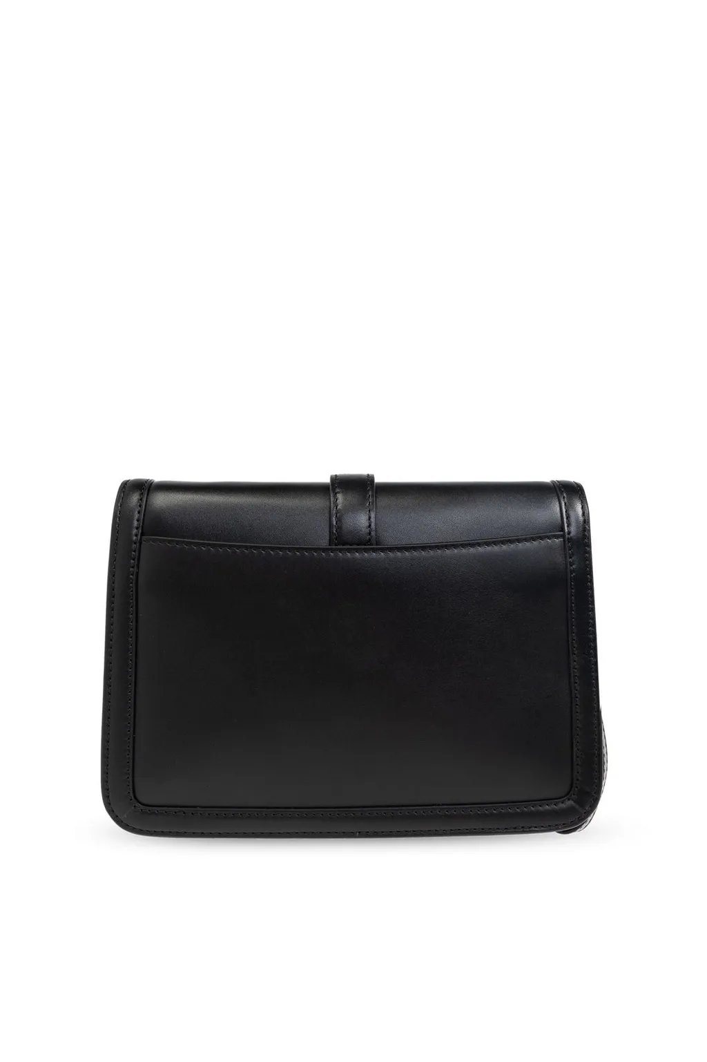 Max Mara Logo Engraved Foldover Top Clutch Bag