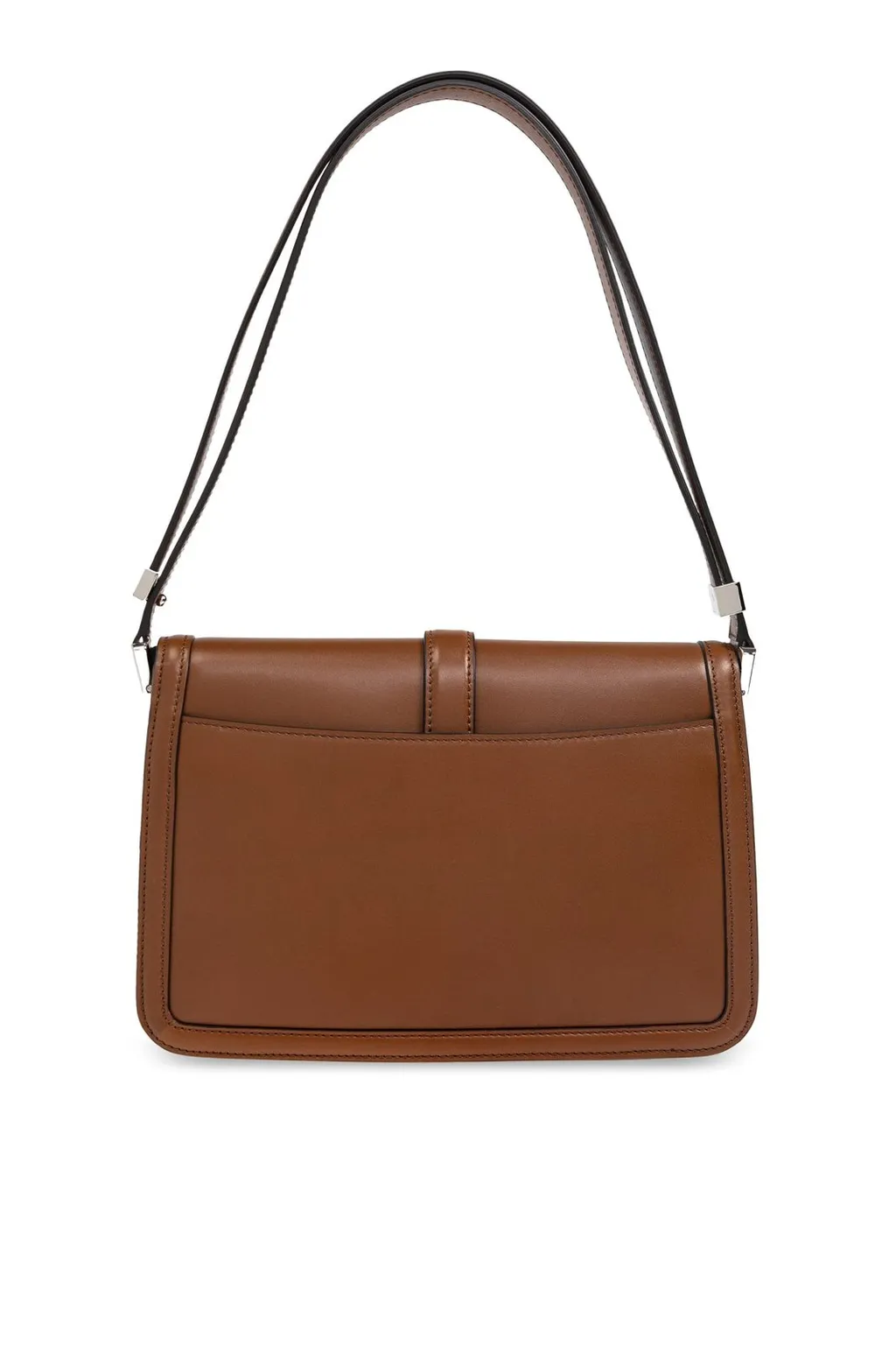 Max Mara Logo Engraved Foldover Top Shoulder Bag
