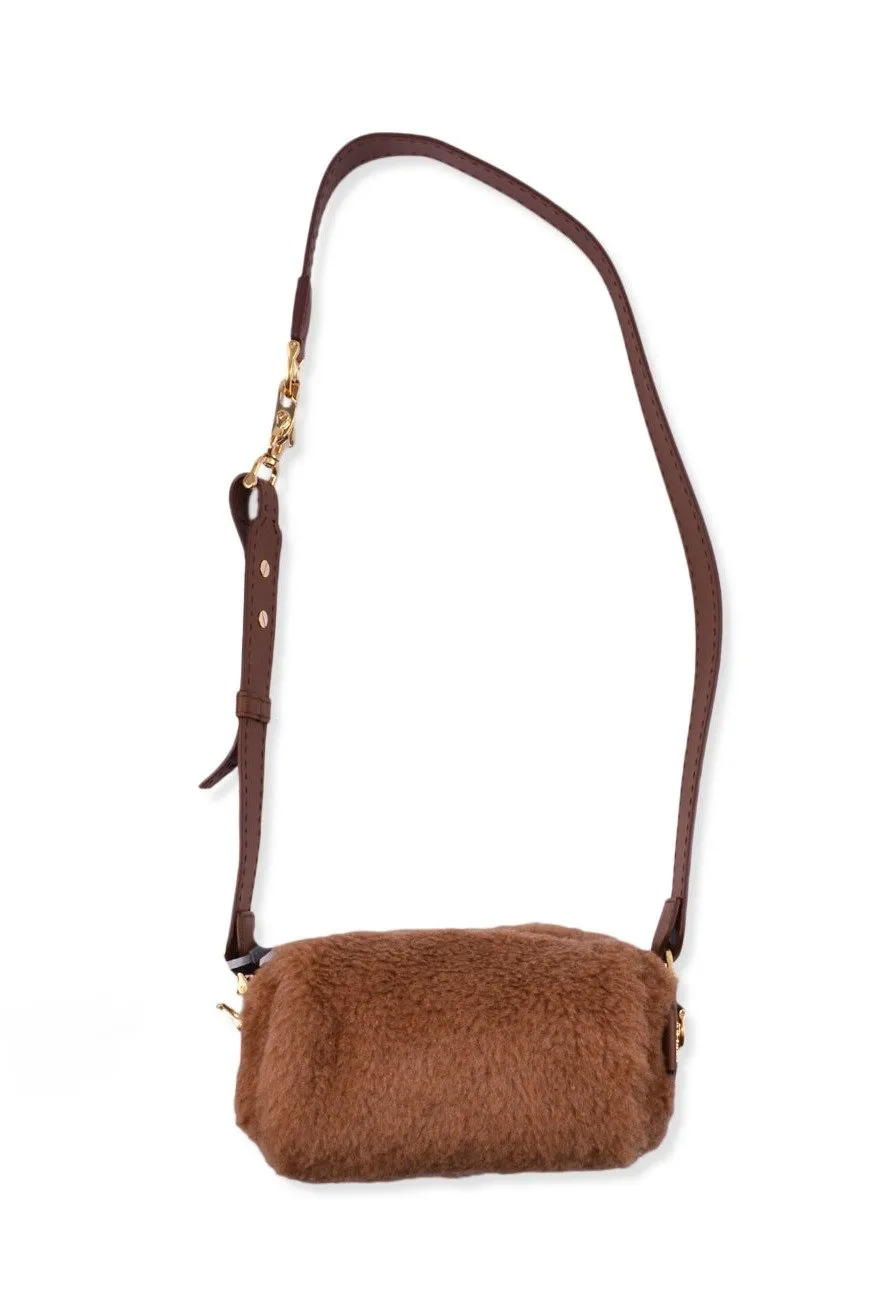 Max Mara Teddy Roll Zip-Up Small Shoulder Bag