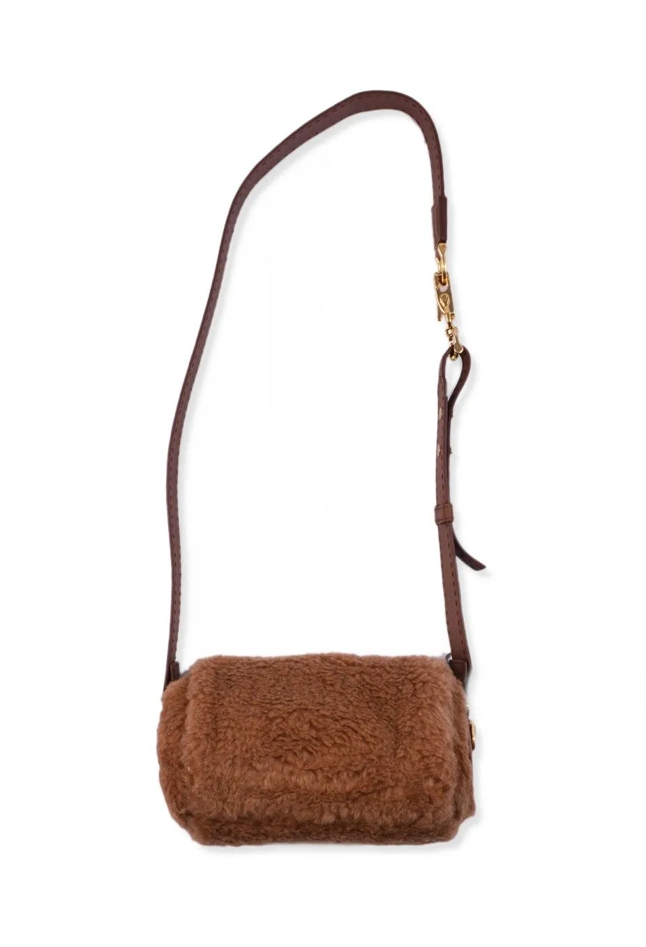 Max Mara Teddy Roll Zip-Up Small Shoulder Bag