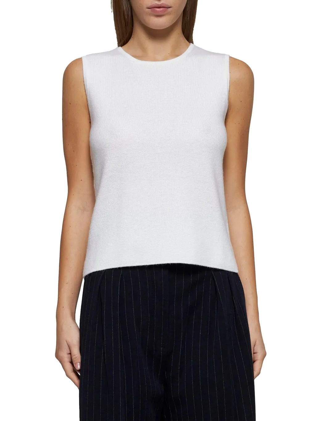 Max Mara Fosco Crewneck Sleeveless Top