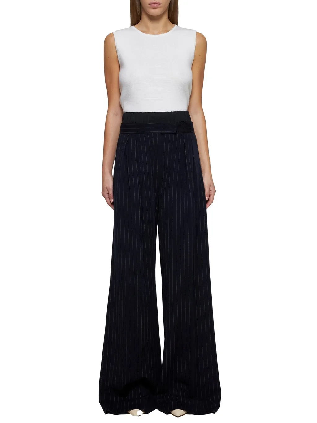 Max Mara Fosco Crewneck Sleeveless Top