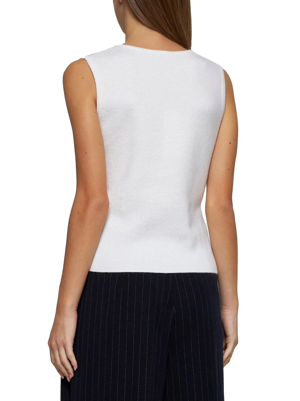 Max Mara Fosco Crewneck Sleeveless Top