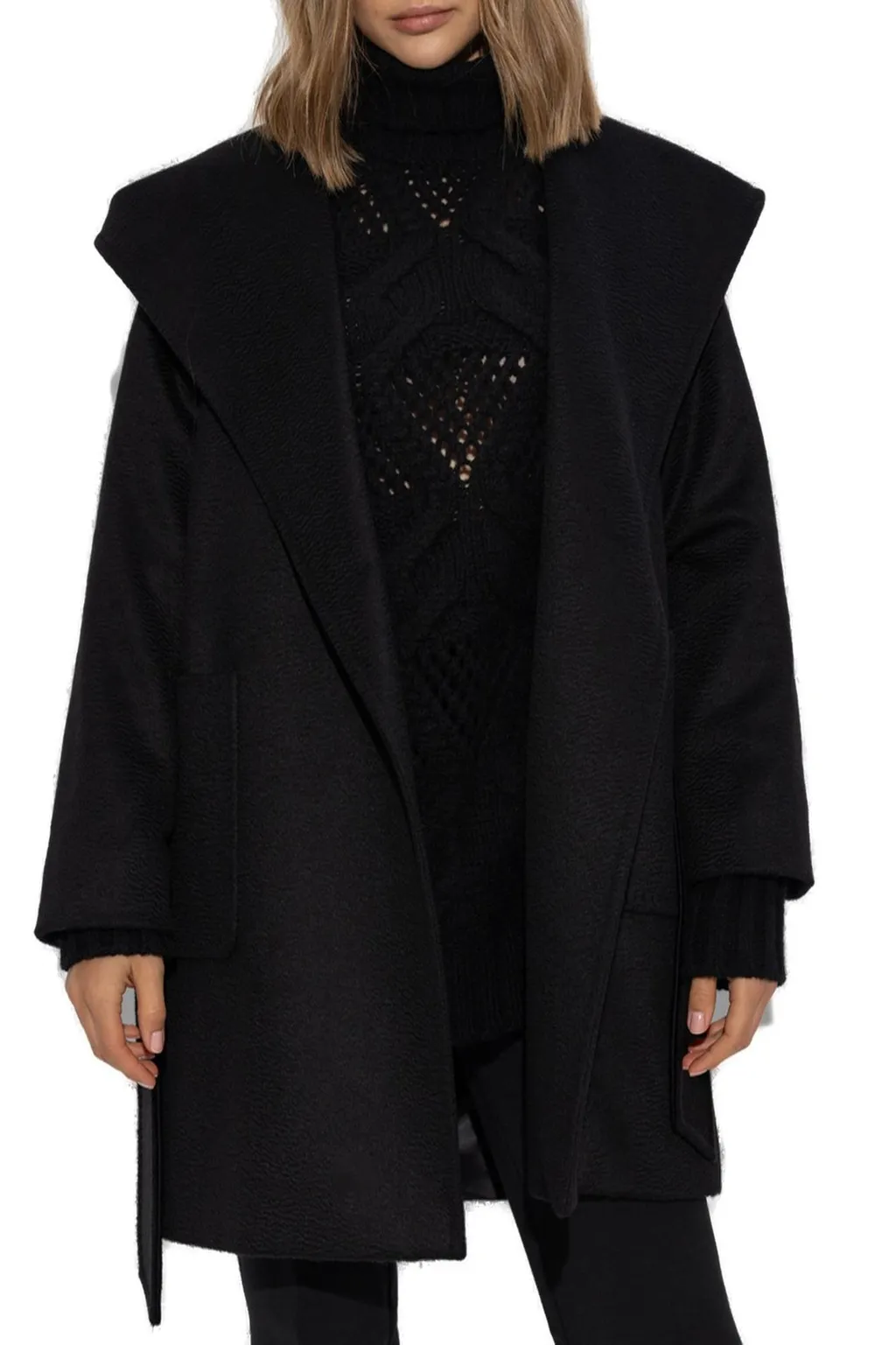 Max Mara Belted Long-Sleeved Coat
