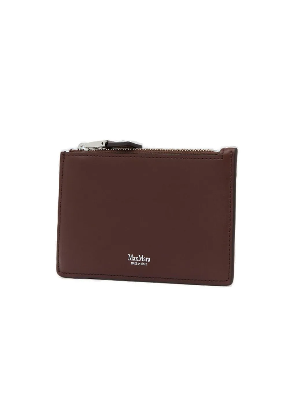 Max Mara Logo Printed Zip-Up Cardholder