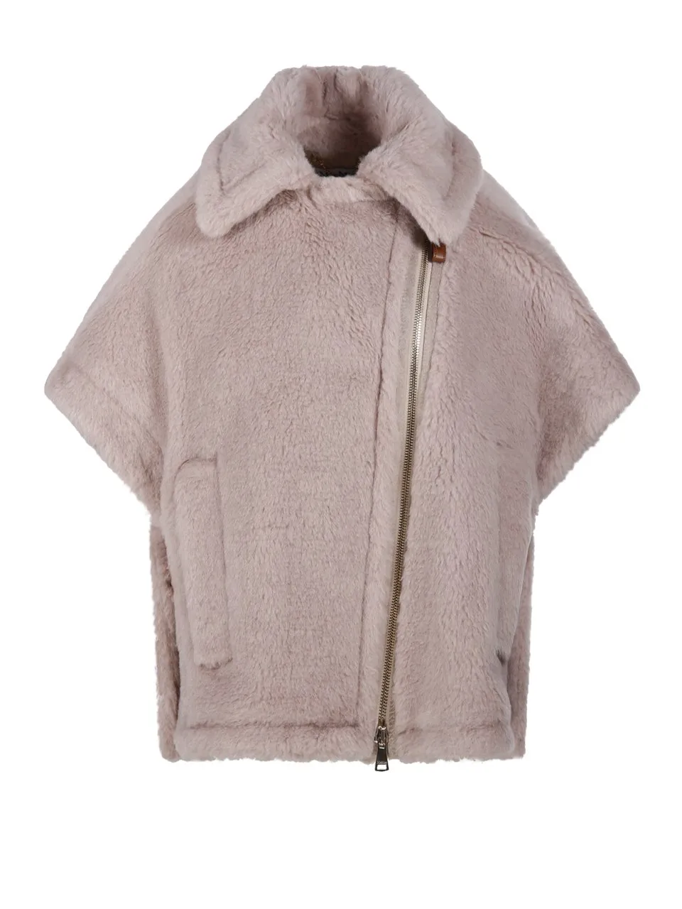 Max Mara Newmanto Zip-Up Short-Sleeved Coat