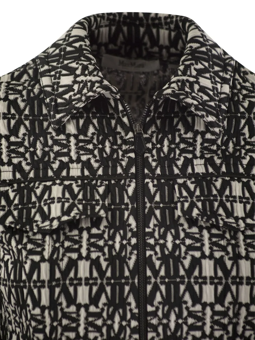 Max Mara All-Over Patterned Zip-Up Jacket
