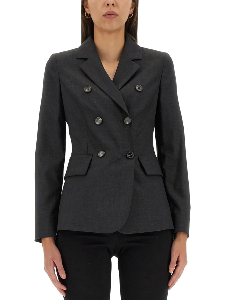 Max Mara Double-Breasted Long-Sleeved Jacket