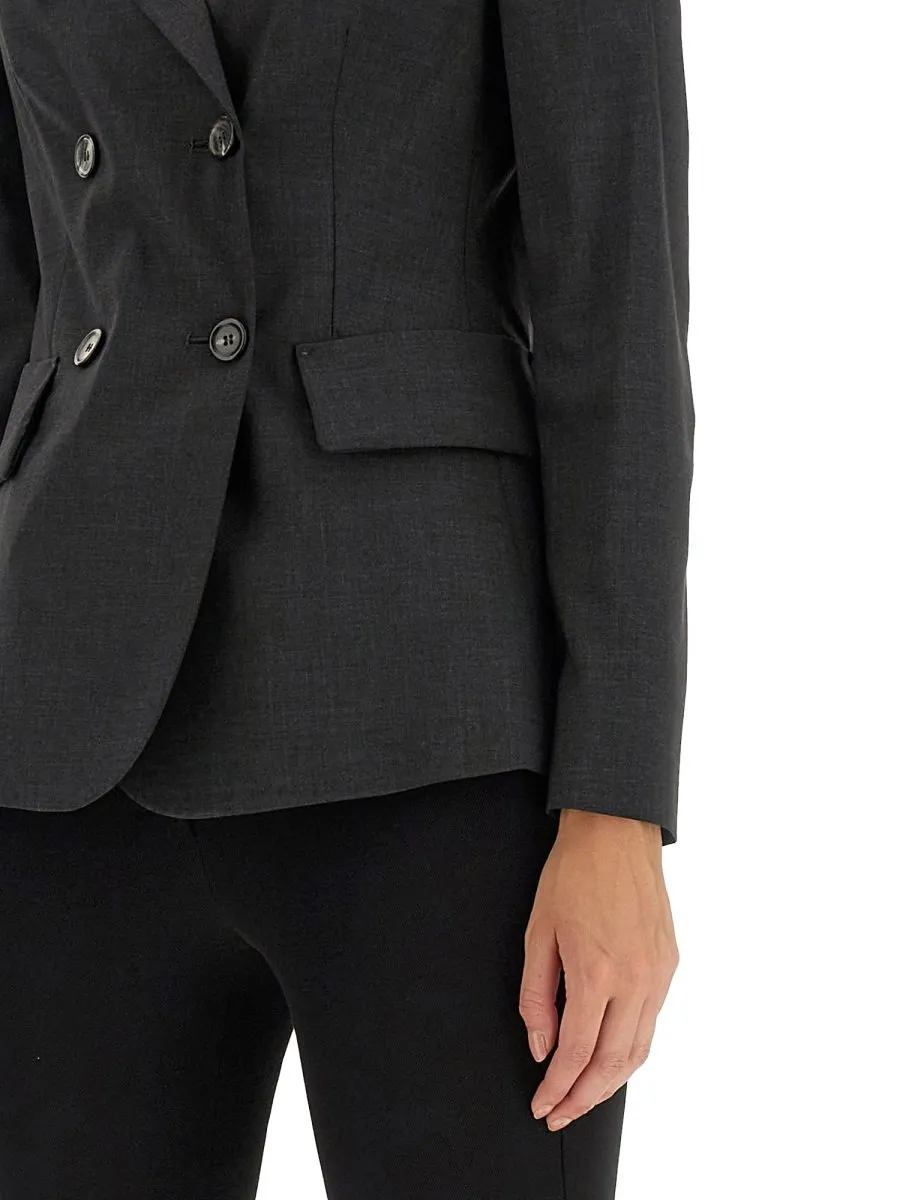 Max Mara Double-Breasted Long-Sleeved Jacket