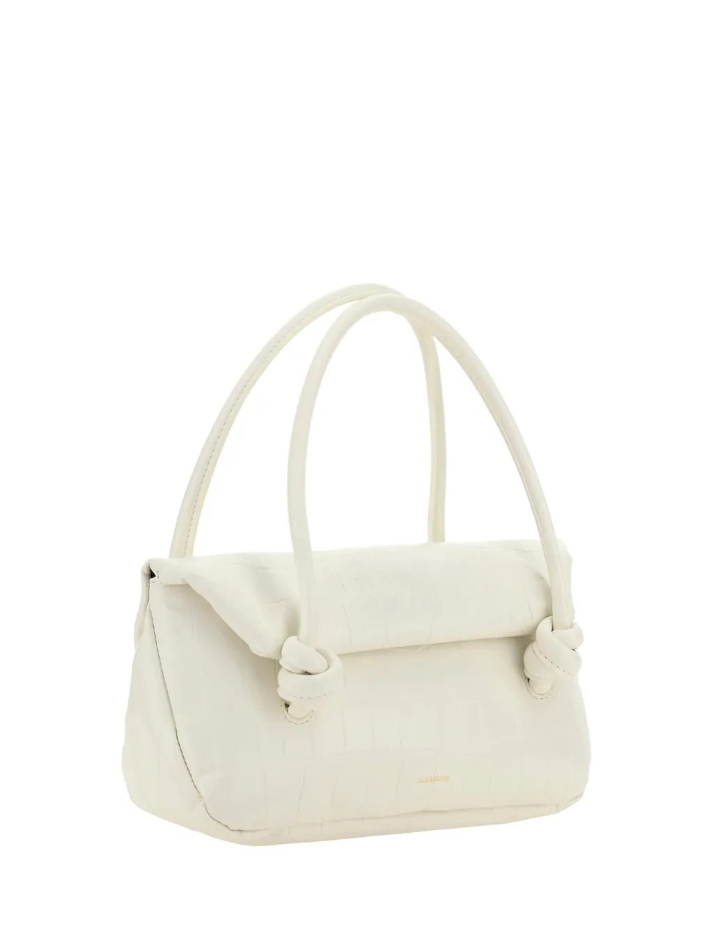 Jil Sander Small Knot-Detailed Embossed Shoulder Bag