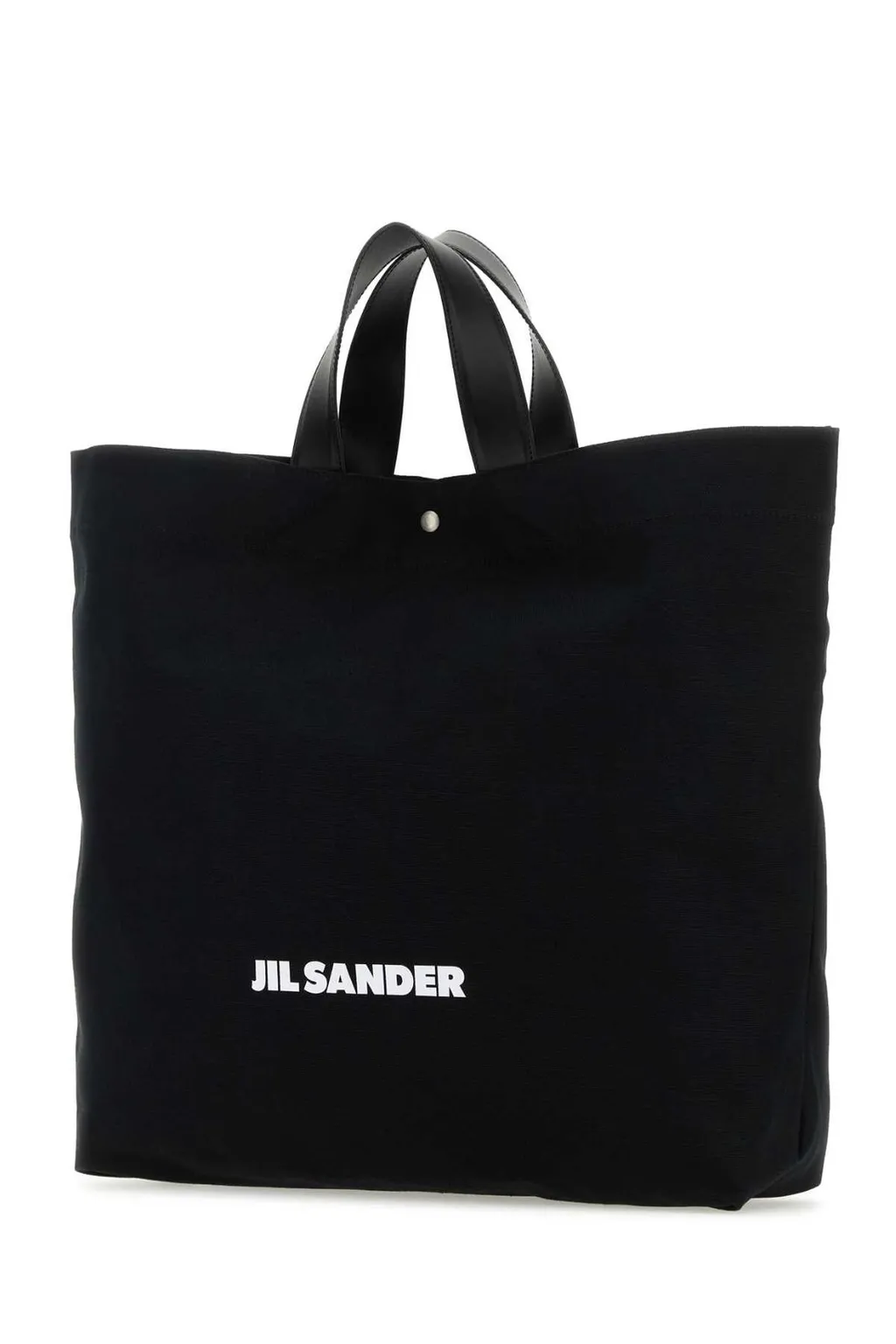 Jil Sander Logo-Print Open Top Tote Bag