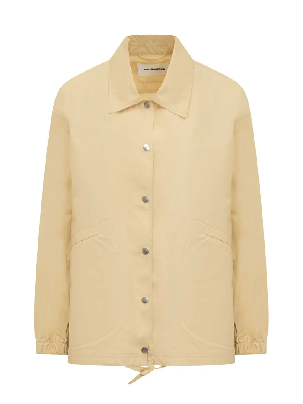 Jil Sander Logo-Printed Drawstring Shirt Jacket
