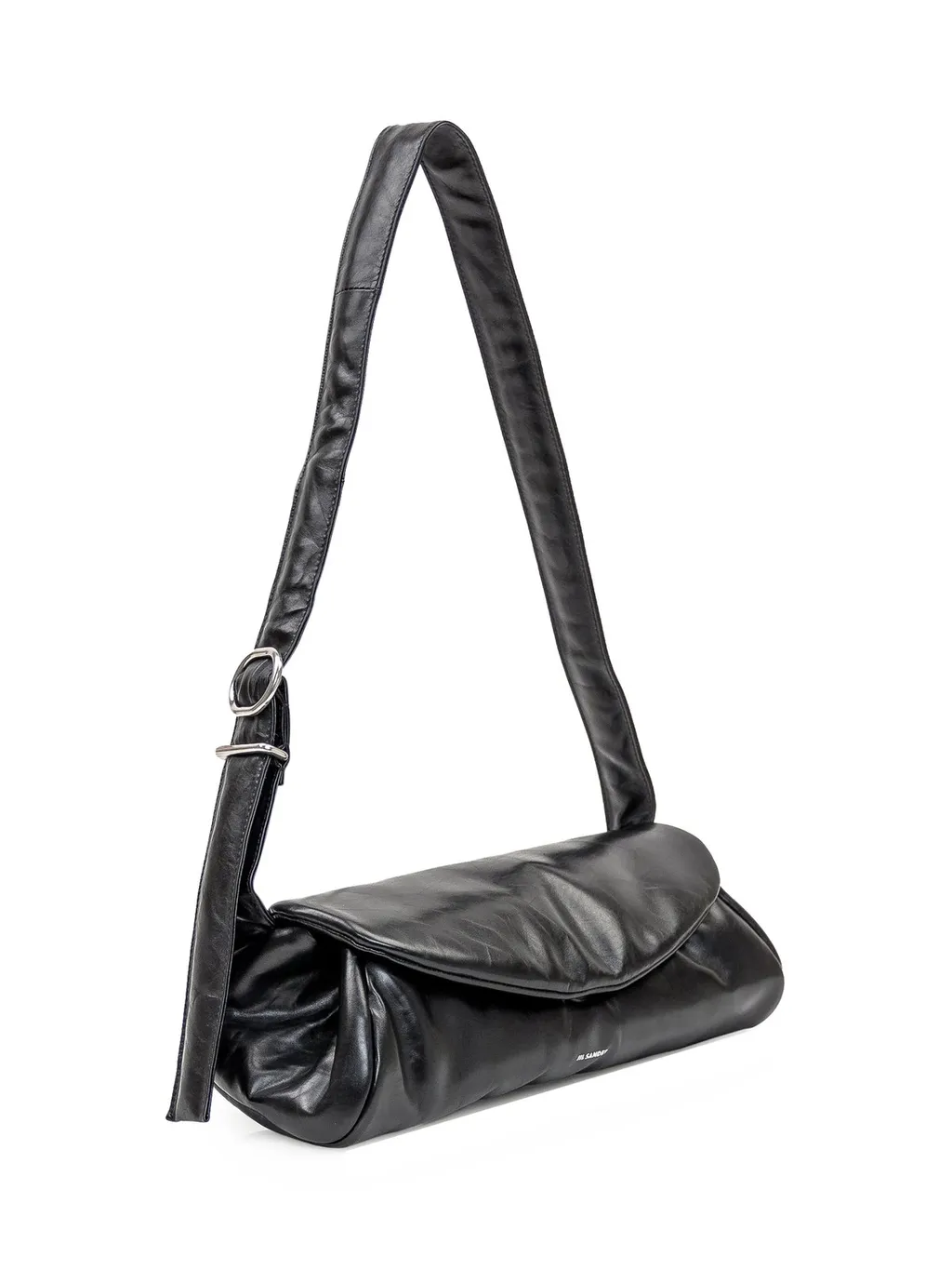 Jil Sander Cannolo Foldover Large Shoulder Bag