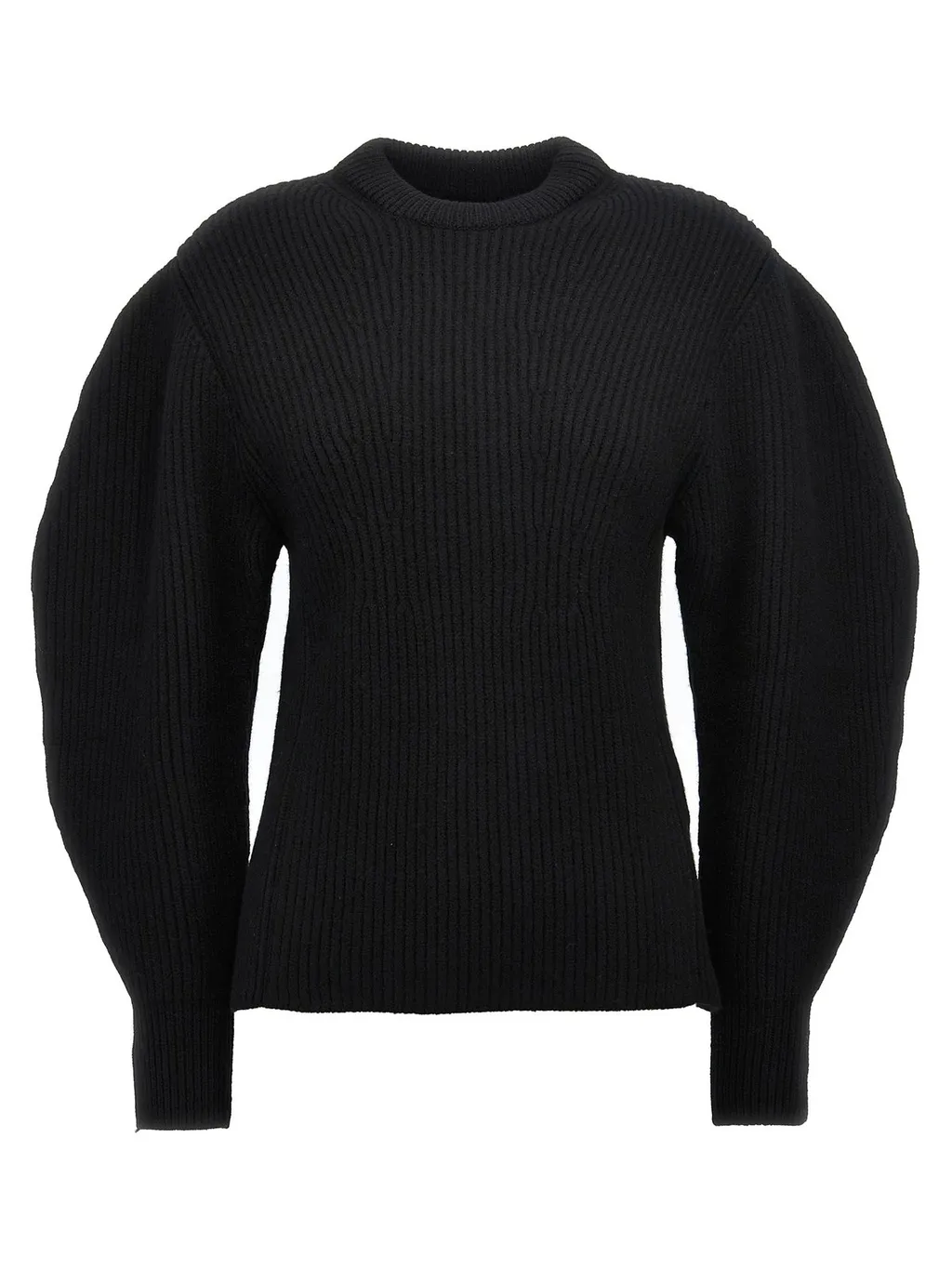 Jil Sander Crewneck Puff-Sleeved Jumper