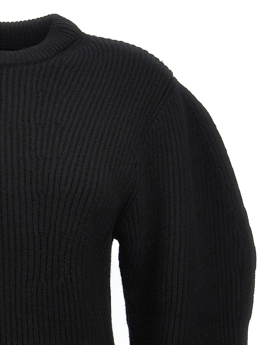Jil Sander Crewneck Puff-Sleeved Jumper