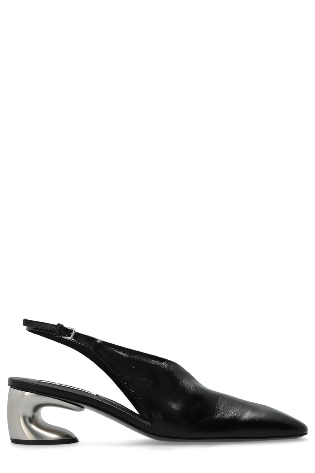 Jil Sander Sculpted Heel Slingback Pumps