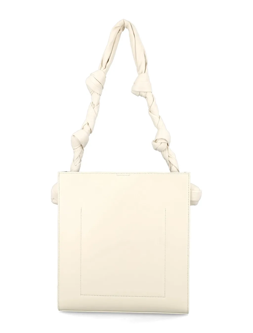 Jil Sander Tangle Logo Debossed Medium Tote Bag