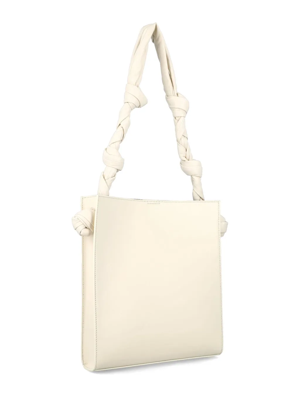 Jil Sander Tangle Logo Debossed Medium Tote Bag