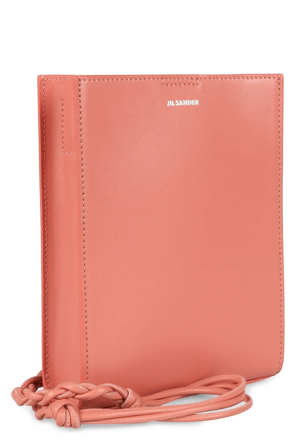 Jil Sander Tangle Small Logo Embossed Crossbody Bag